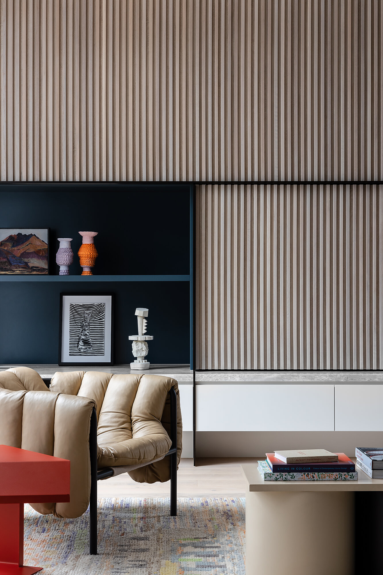 Interior photograph of GRID HOUSE by Photographer: Timothy Kaye, Stylist: Bea Lambos (Bea & Co)